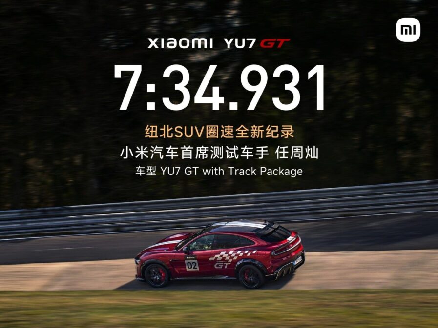 Xiaomi YU7 GT, Nürburgring’de Rekor Kırdı