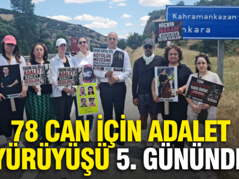 78 can icin adalet yuruyusu 5 gununde yuruyuse milletvekili hakim ve depremzede avukat katildi VJMd3tFV
