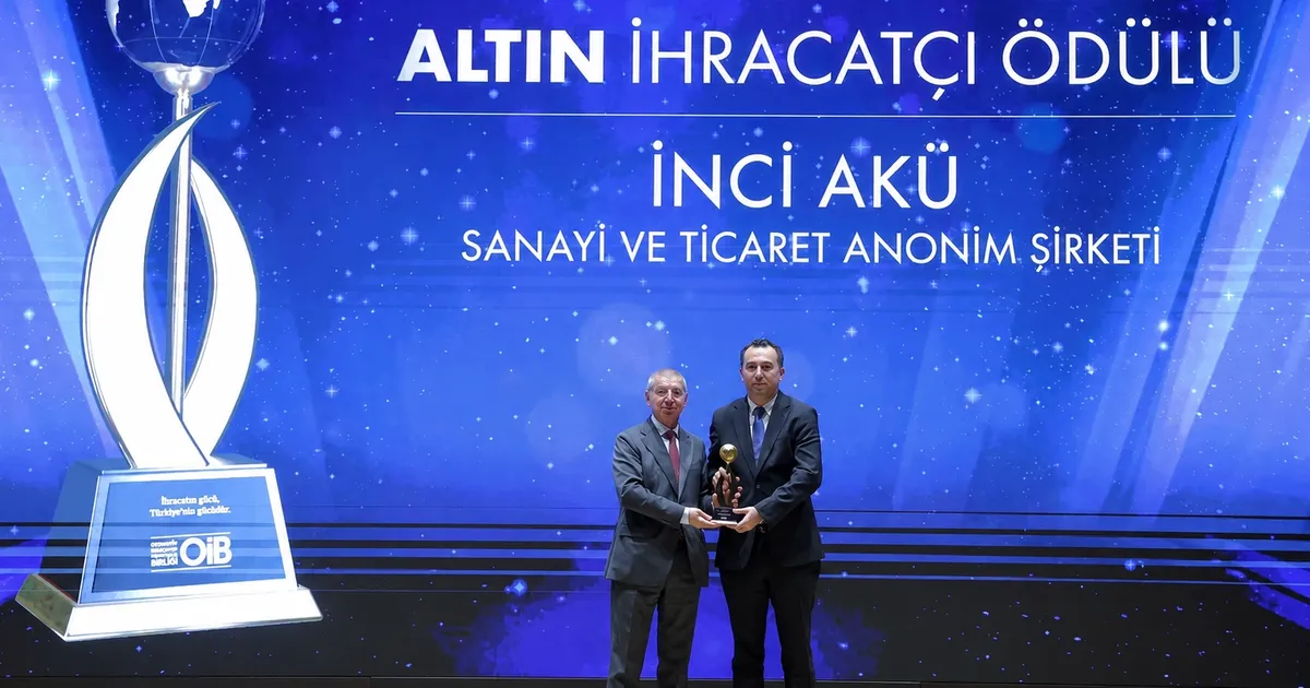 İnci Akü, İhracattaki Güçlü Performansını Bir Kez Daha Altın İhracat Ödülü ile Taçlandırdı