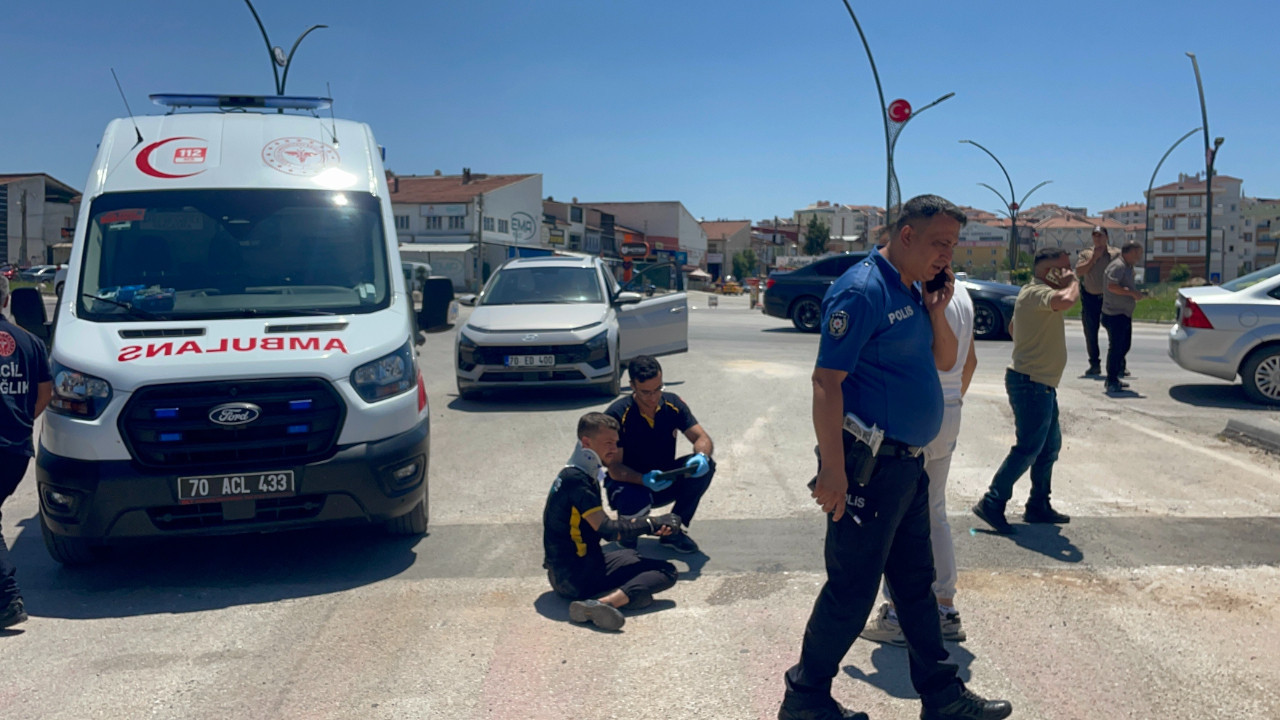 Karaman’da otomobil ile motosiklet çarpıştı: 1 yaralı Img